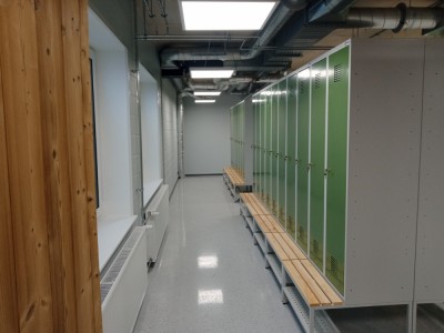 Levering og installasjon av VVN metallgarderober til selskapet "Thermory" 3